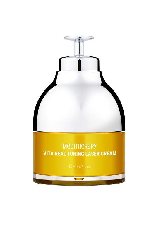 MEDITHERAPY VITA REAL Toning Laser Cream (50ml) , Vitamin Cream + Red Light LED Device