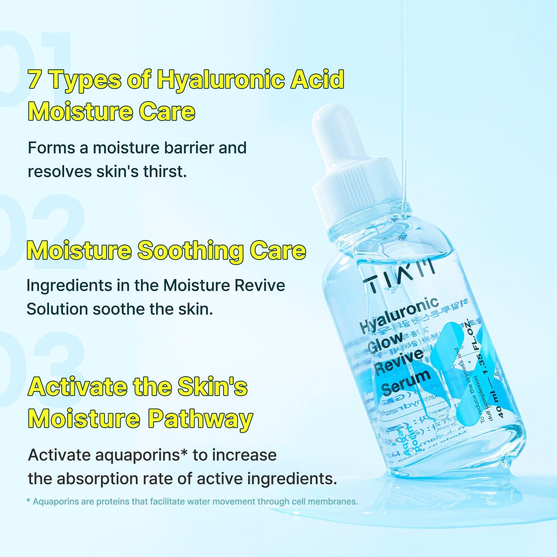 Tiam Hyaluronic Glow Revive Serum - 40ml - Kbeauty Sale | Authentic Korean Skincare Products