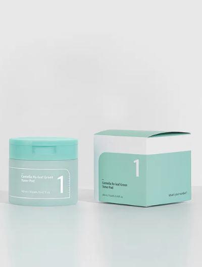 Numbuzin No.1 Centella Re-Leaf Green Toner Pad 70Pads 190ml - Kbeauty Sale | Authentic Korean Skincare Products