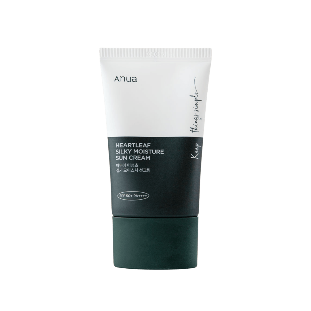 Anua HEARTLEAF SILKY MOISTURE SUNSCREEN 50ml - Kbeauty Sale | Authentic Korean Skincare Products