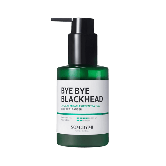 SOME BY Mi BYE BYE BLACKHEAD 30 DAYS MIRACLE GREEN TEA TOX BUBBLE CLEANSER 120g - Kbeauty Sale | Authentic Korean Skincare Products