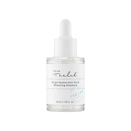 The Lab by Blanc Doux Oligo Hyaluronic Acid Boosting Ampoule 30ml in a clear glass dropper bottle