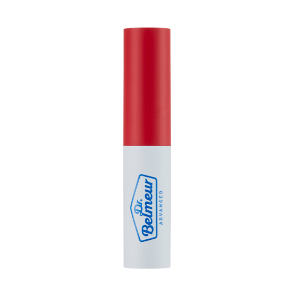 Thefaceshop Dr Belmeur Advanced Cica Touch Lip Balm in red 5.5g in a minimalist white tube