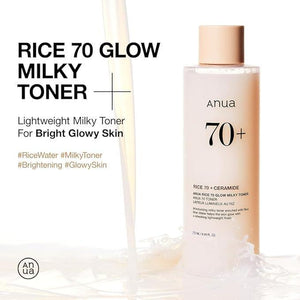 Anua RICE 70 GLOW MILKY TONER 250ml - Kbeauty Sale | Authentic Korean Skincare Products