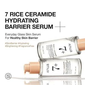 Anua 7+ RICE CERAMIDE HYDRATING BARRIER SERUM 50ml - Kbeauty Sale | Authentic Korean Skincare Products