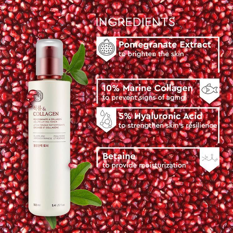 The Face Shop POMEGRANATE AND COLLAGEN VOLUME LIFTING TONER 160ml