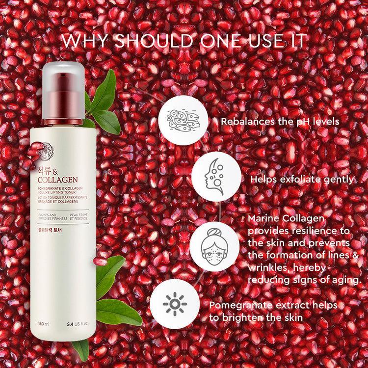 The Face Shop POMEGRANATE AND COLLAGEN VOLUME LIFTING TONER 160ml