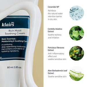 Klairs Rich Moist Soothing Cream 80ml