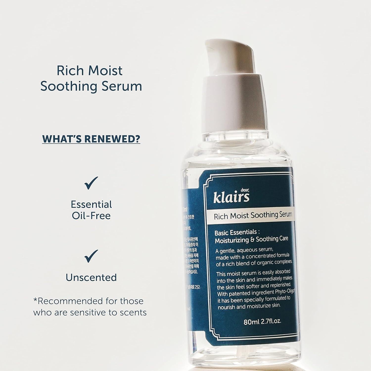 Klairs Rich Moist Soothing Serum 80ml