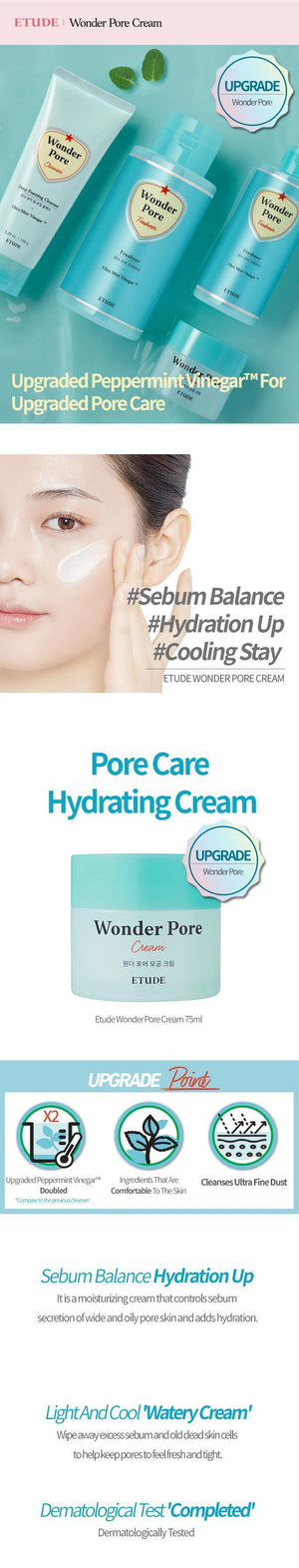 EtudeHouse Wonder Pore Cream 75ml