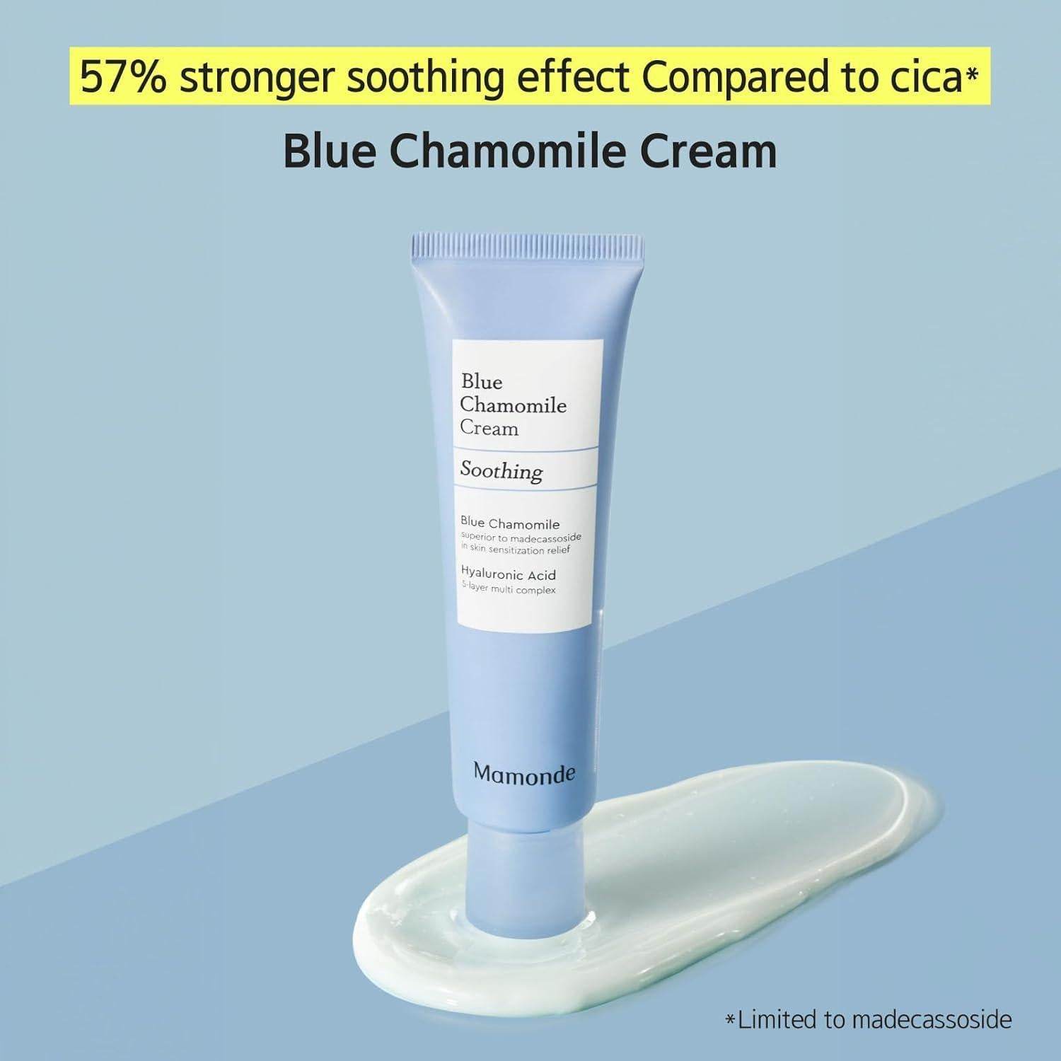 Mamonde BLUE CHAMOMILE SOOTHING REPAIR CREAM 60ml - Kbeauty.sale