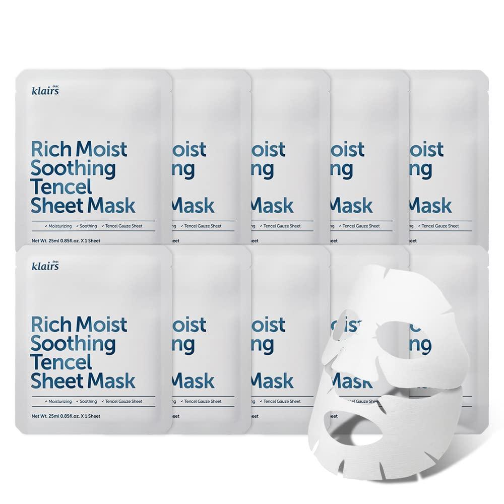 Klairs Rich Moist Soothing Tencel Sheet Mask 25ml x 10ea