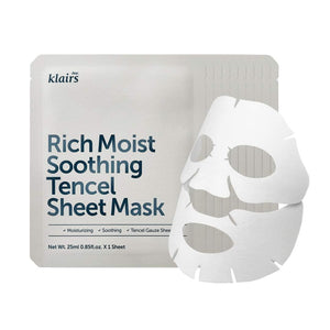 Klairs Rich Moist Soothing Tencel Sheet Mask 25ml x 10ea