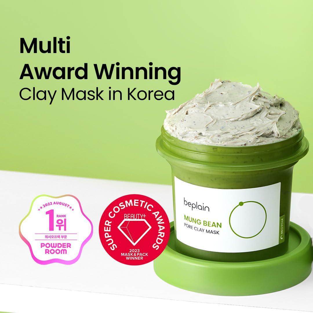 Beplain Mung Bean Pore Clay Mask 120ml - Kbeauty.sale