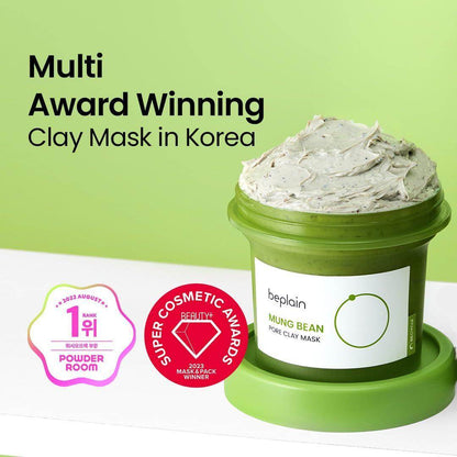 Beplain Mung Bean Pore Clay Mask 120ml - Kbeauty.sale