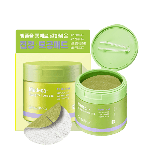 Centellian24 Madeca Real Green Pore Pad 60pcs - Kbeauty.sale