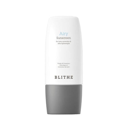 Blithe Airy Sunscreen in a 50ml white squeeze tube