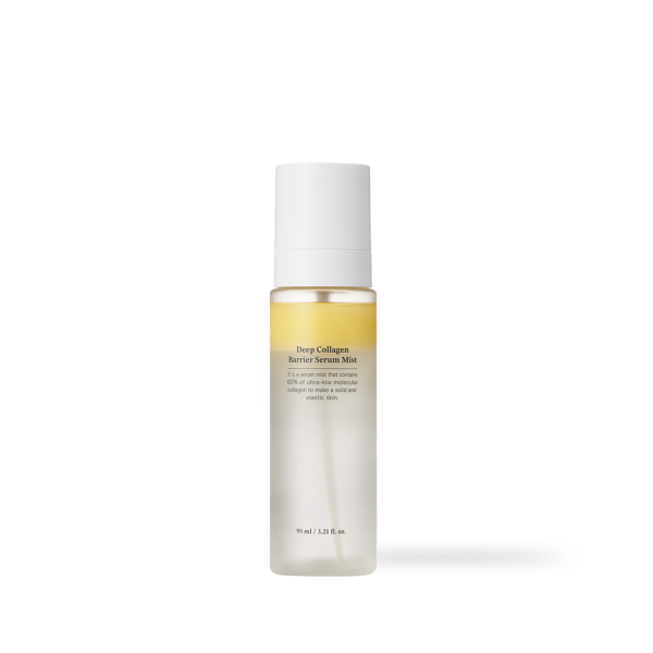 Sungboon Editor Deep Collagen Barrier Serum Mist in a pink spray bottle
