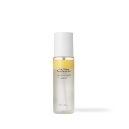 Sungboon Editor Deep Collagen Barrier Serum Mist in a pink spray bottle