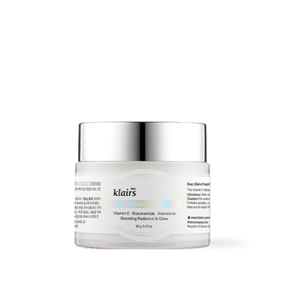 Dear Klairs Freshly Juiced Vitamin E Face Mask in a 90ml round clear jar