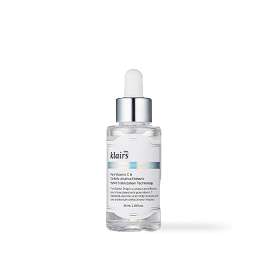 Dear Klairs Freshly Juiced Vitamin Drop 35ml in a clear glass bottle with a dropper