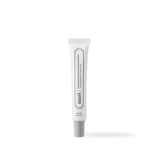Dear Klairs Fundamental Nourishing Eye Butter in white squeeze tube packaging