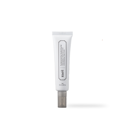 Dear Klairs Fundamental Eye Awakening Gel in a clear pump bottle