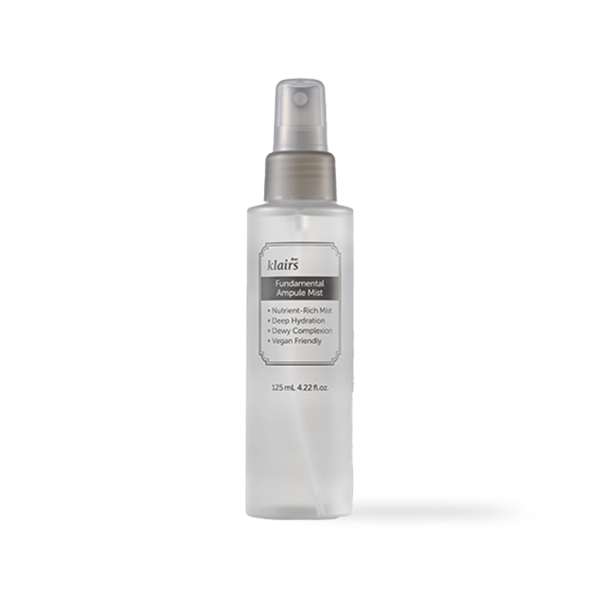 Dear Klairs Fundamental Ampule Mist 125ml in clear spray bottle