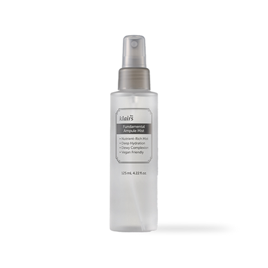 Dear Klairs Fundamental Ampule Mist 125ml in clear spray bottle