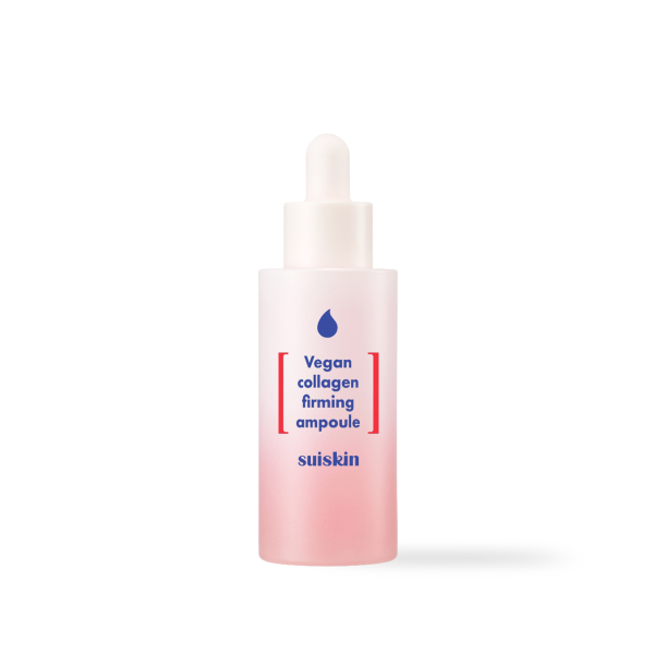 Suiskin vegan collagen firming ampoule in a 40ml glass dropper bottle