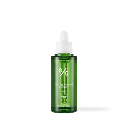 Dr.Ceuracle Tea Tree Purifine 95 Essence 50ml in clear green glass dropper bottle