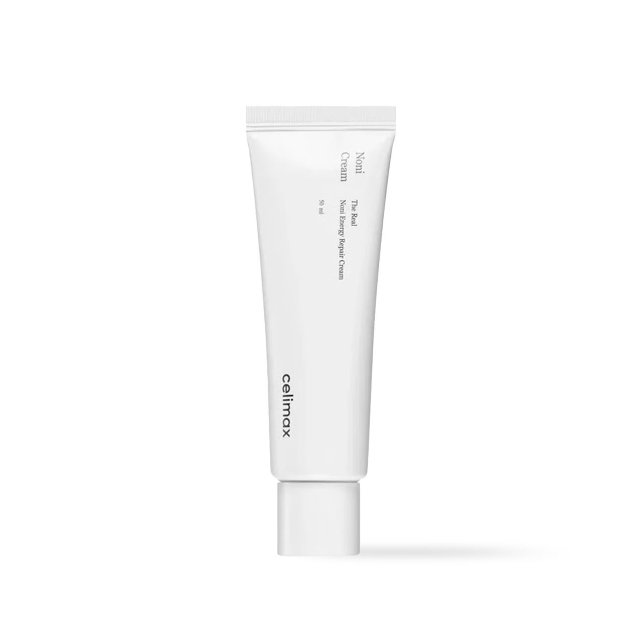 Celimax The Real Noni Energy Repair Cream in a white squeeze tube with a green cap and label accents
