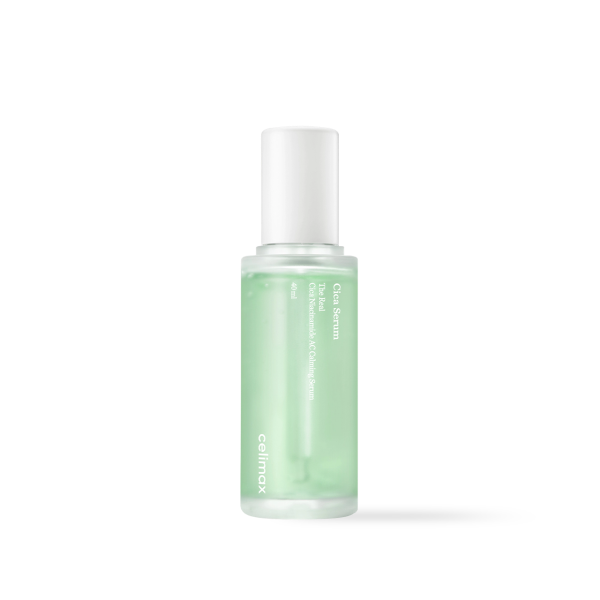 Celimax The Real Cica Niacinamide AC Calming Serum in a 40ml green dropper bottle