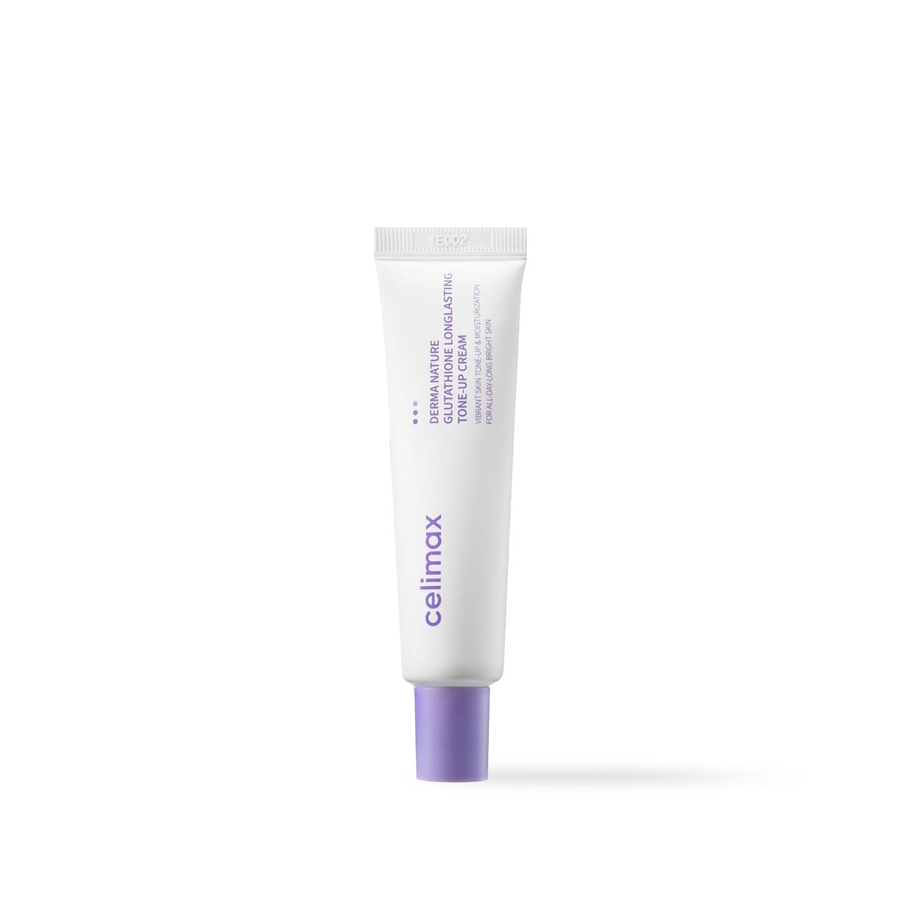 Celimax Derma Nature Glutathione Longlasting Tone-up Cream in a white squeeze tube with a minimalist aesthetic