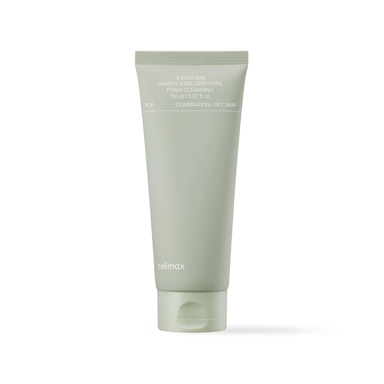 Celimax Ji Woo Gae Baking Soda Deep Pore Foam Cleansing in a white and blue squeeze tube packaging