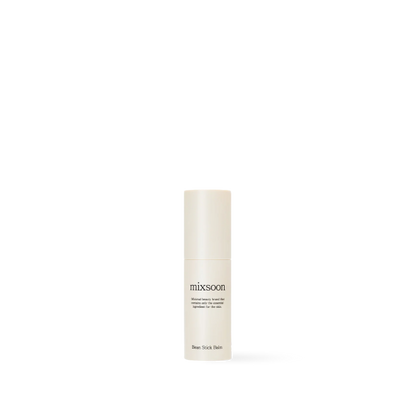 Mixsoon Bean Stick Balm in a minimalist white twist-up tube