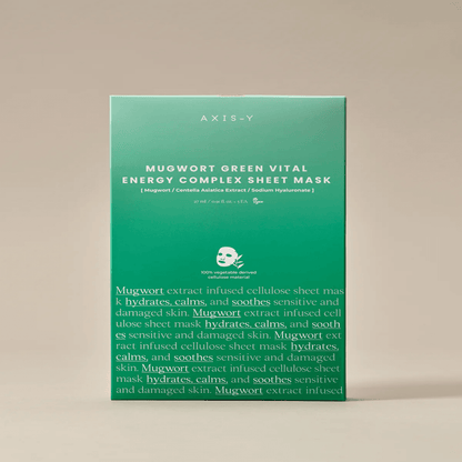 AXIS-Y Mugwort Green Vital Energy Complex Sheet Mask 27ml - Kbeauty.sale