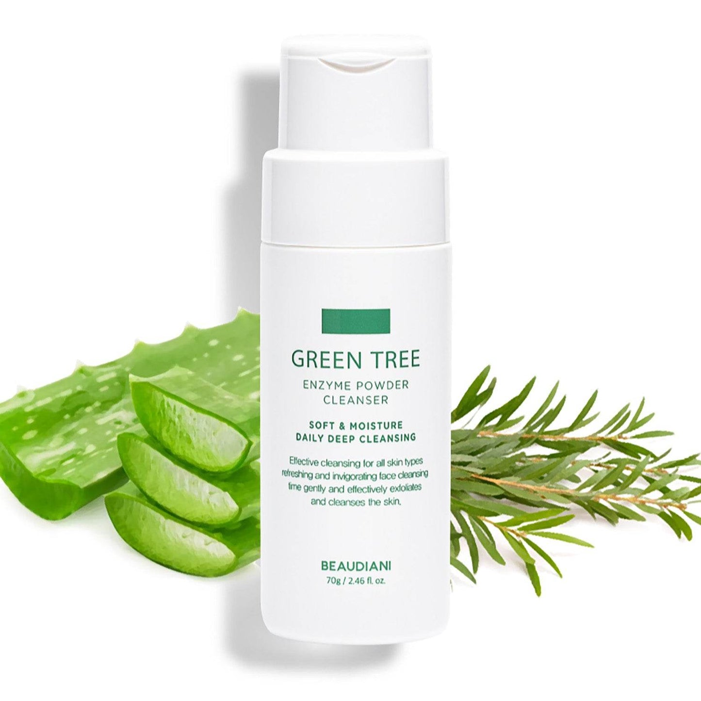Beaudiani Green Tree Enzyme Powder Cleanser 70g - Kbeauty.sale