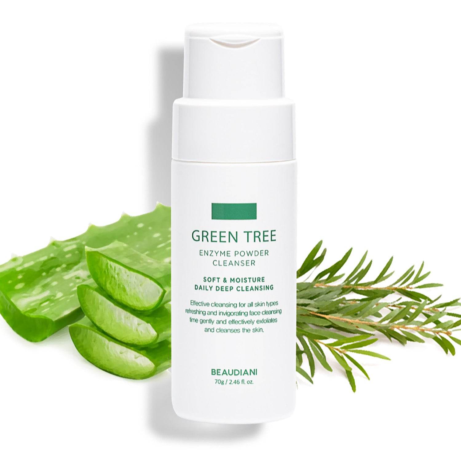 Beaudiani Green Tree Enzyme Powder Cleanser 70g - Kbeauty.sale