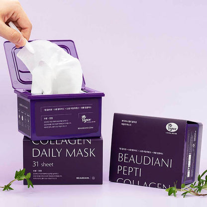 Beaudiani Pepti Collagen Daily Mask 31ea - Kbeauty.sale