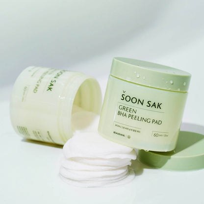 Beaudiani Green BHA Soon Sak Peeling Pad 60ea - Kbeauty.sale