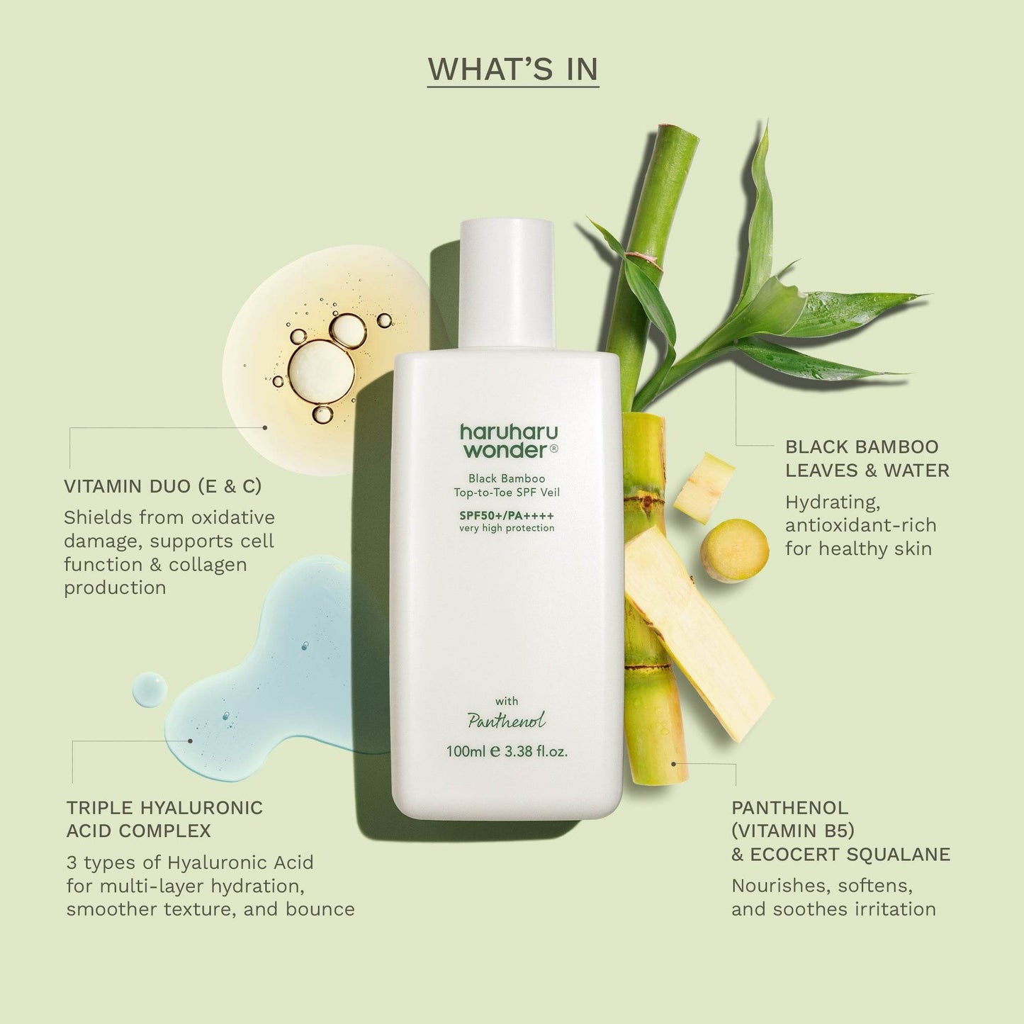 HaruharuWonder black bamboo Top-to-Toe SPF veil 100ml - Kbeauty.sale