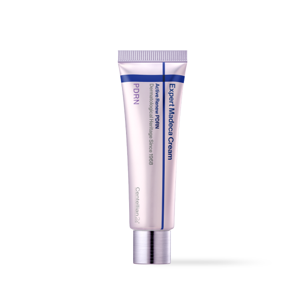 Centellian24 Expert Madeca Cream Active Renew PDRN in a white and gold 50ml tube