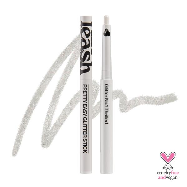 Unleashia Pretty Easy Glitter Stick in a twist-up crayon packaging