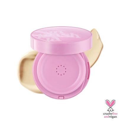 Unleashia Don't Touch Glass Pink Cushion in a glossy compact