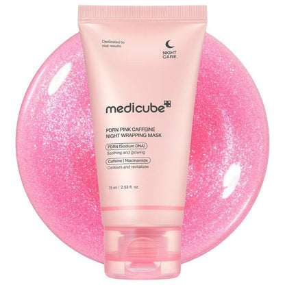 Medicube PDRN Pink Caffeine Overnight Wrapping Mask 75ml - Kbeauty.sale