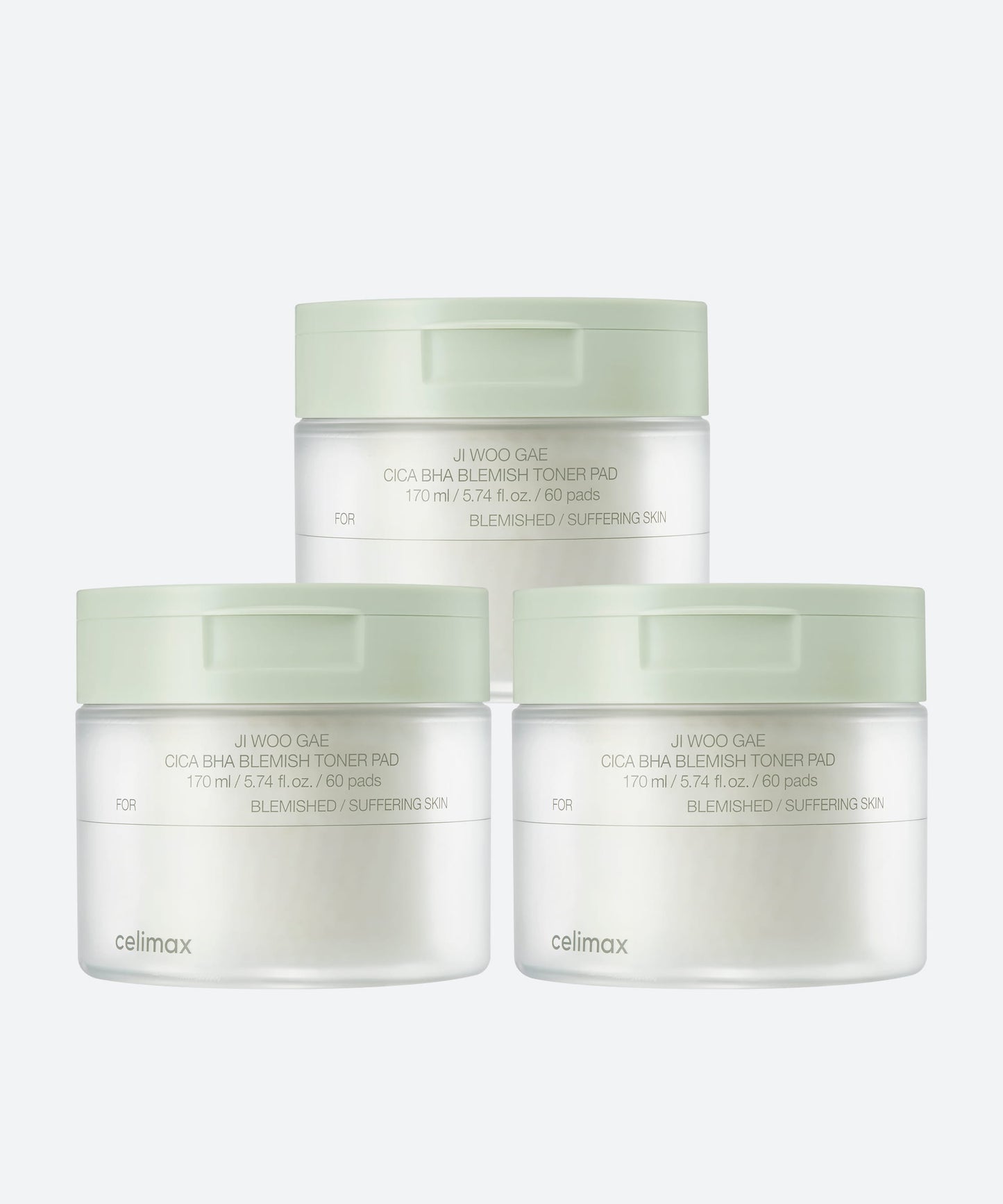 celimax Ji Woo Gae Cica BHA Blemish Toner Pad 60pad