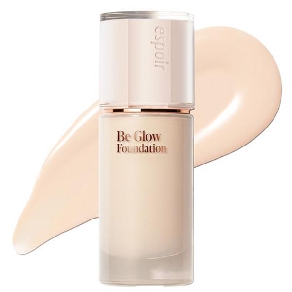 Espoir Be Glow Foundation in 13N Neutral Porcelain in a 30g glass bottle