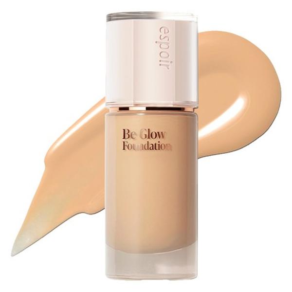 Espoir Be Glow Foundation SPF 27 in 25N Neutral Tan 30g in glass bottle