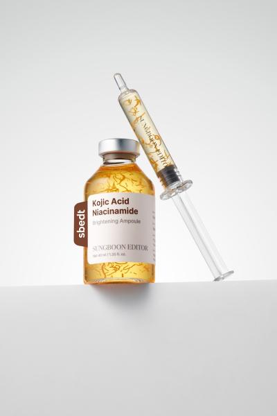 Sungboon Editor Kojic Acid Niacinamide Brightening Ampoule in a 40ml dropper bottle